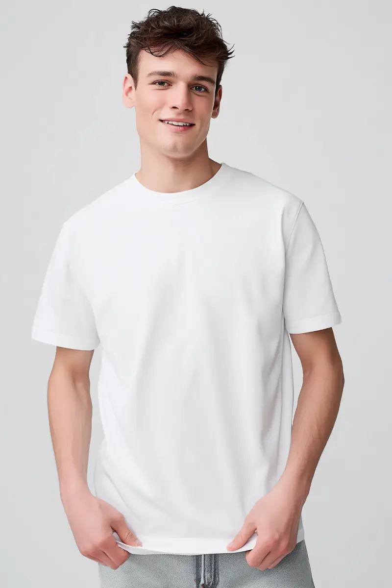 Белая футболка оверсайз