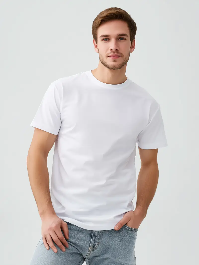 Белая футболка промо